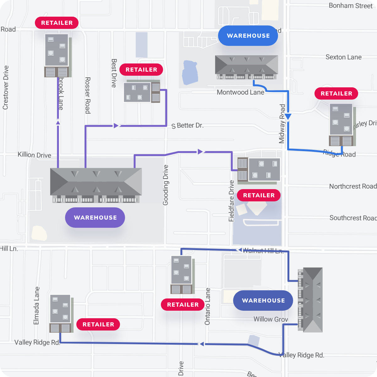 Truck Routing Visual