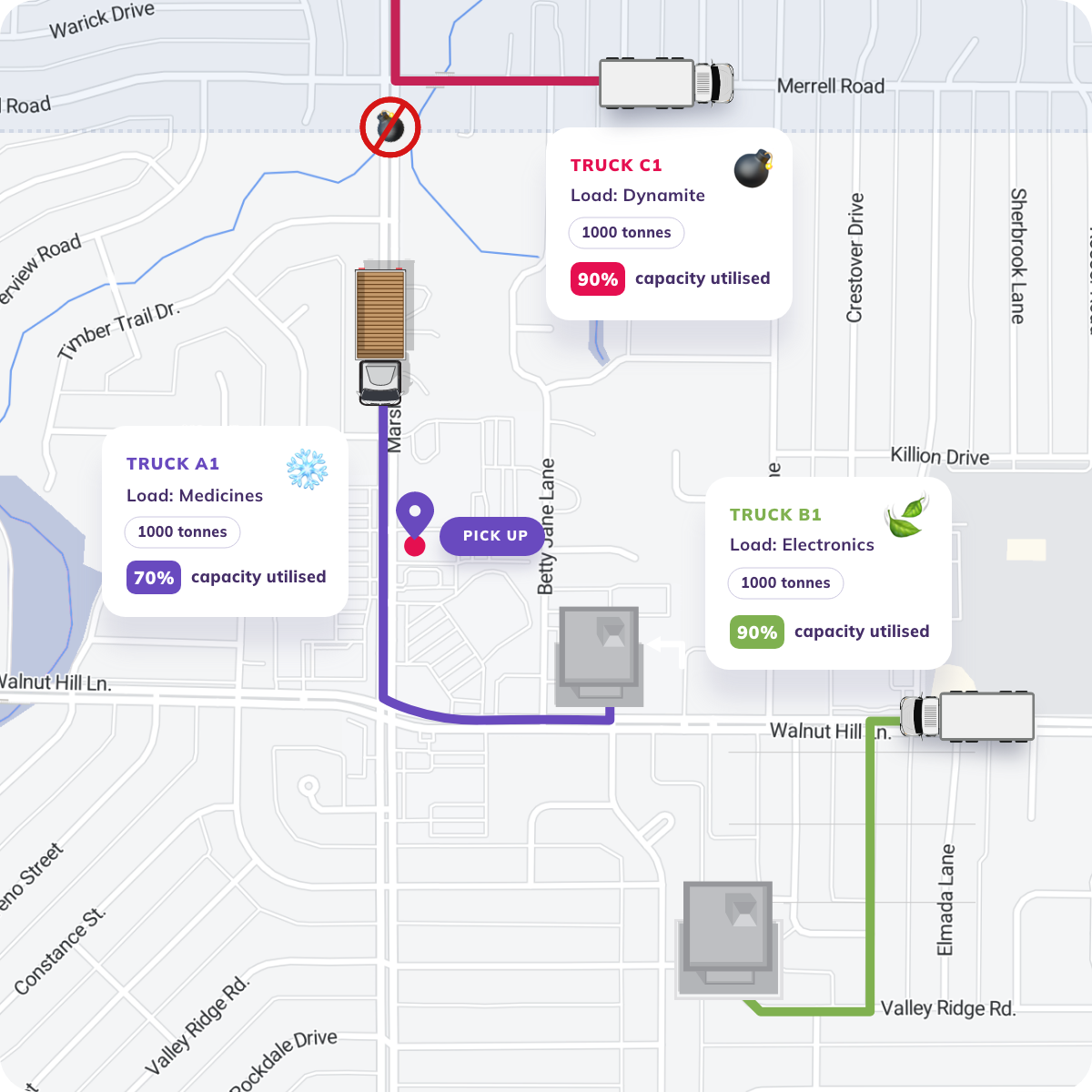 Truck Routing Visual