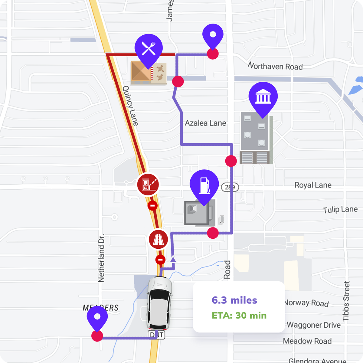 Distancematrix API Visual