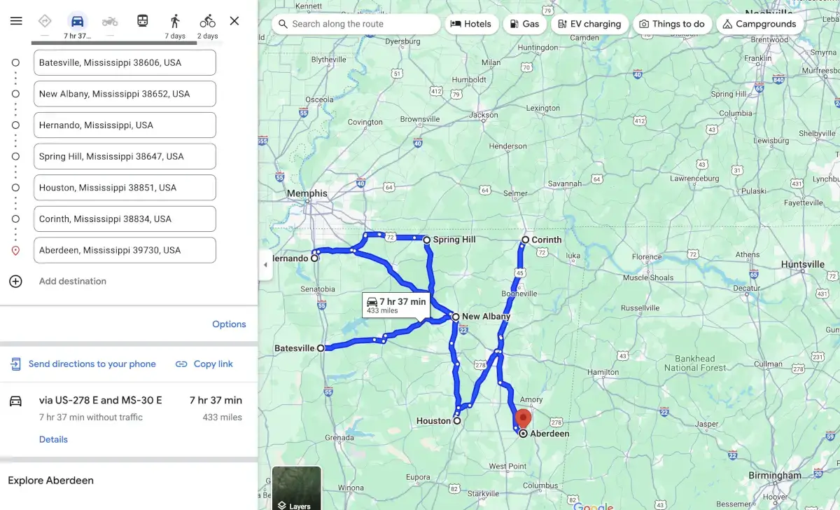 multi-stop route optimization in Google Maps