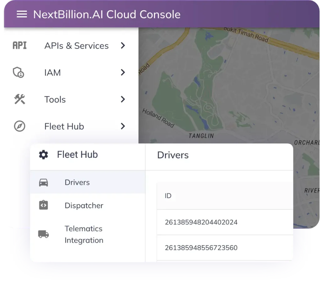 Route Planner Integration with Fleet Hub