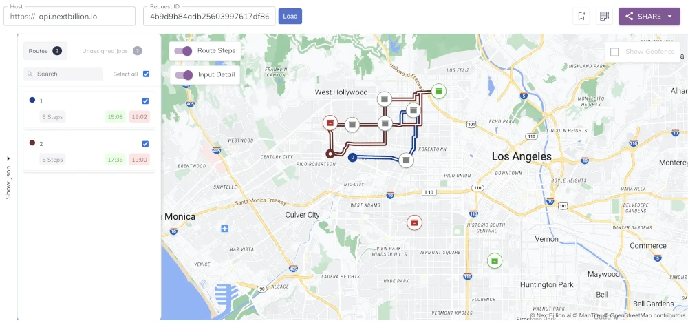 Route Planner optimization