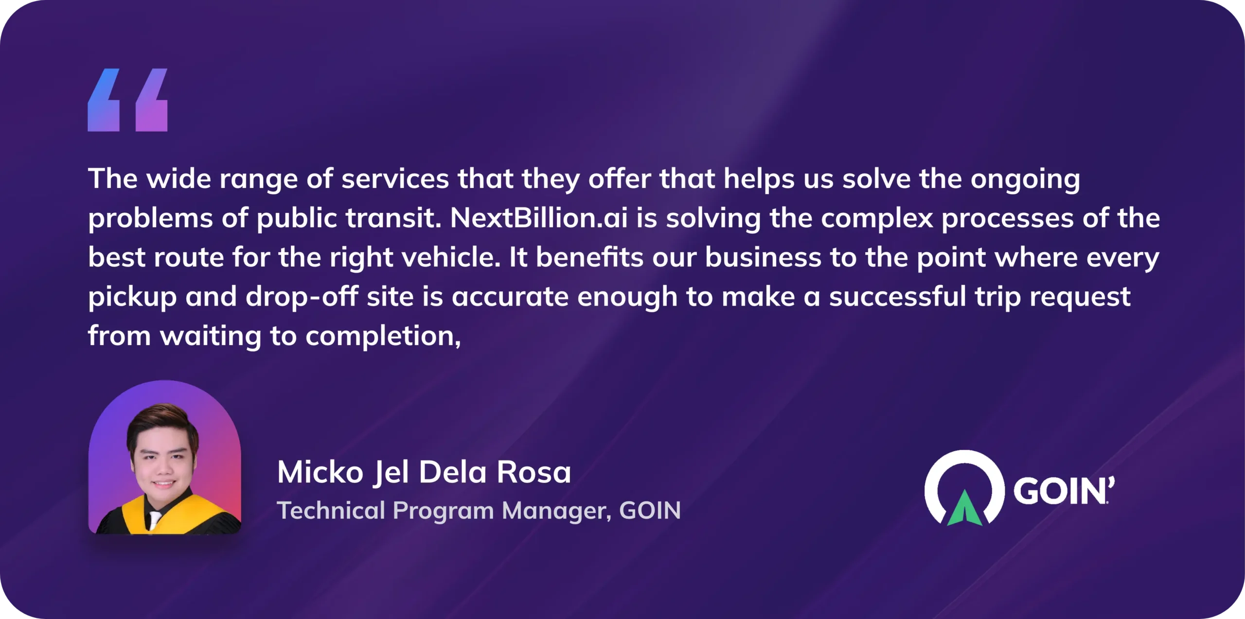 Distance Matrix: NextBillion.ai Helps GOIN Scale Their NEMT Services + Achieve 40% Cost Savings 