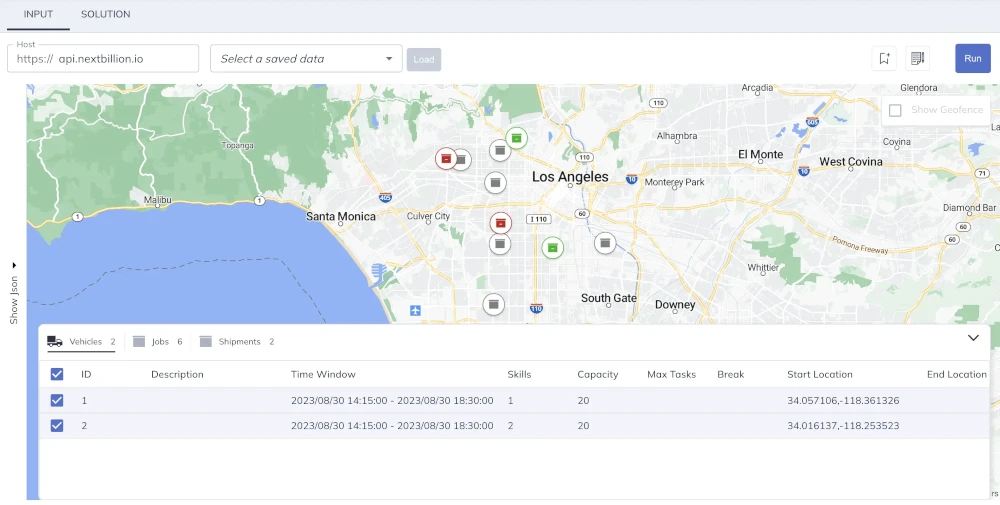 Nextbillion Route Planner