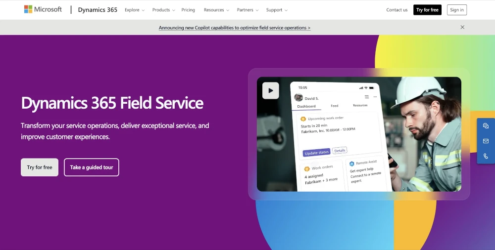 Dynamic 365 Field Service