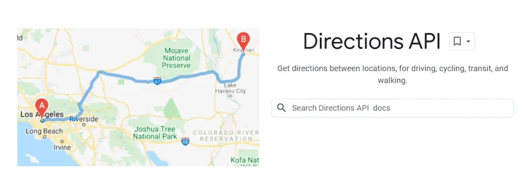 google maps directions API