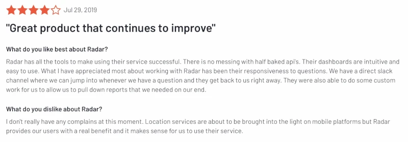 Radar review