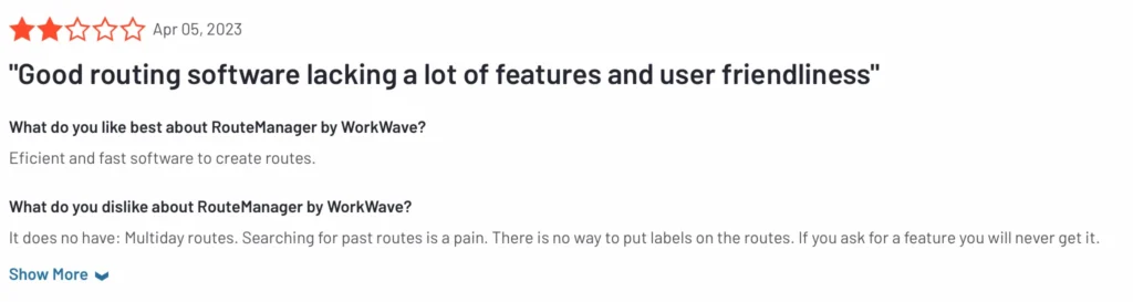 RouteManager by WorkWave review