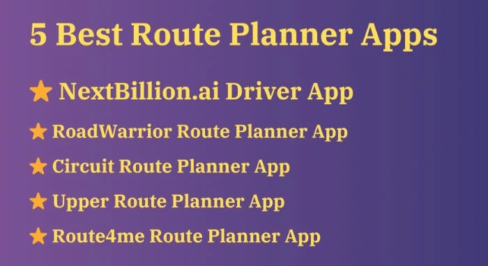 route planner apps