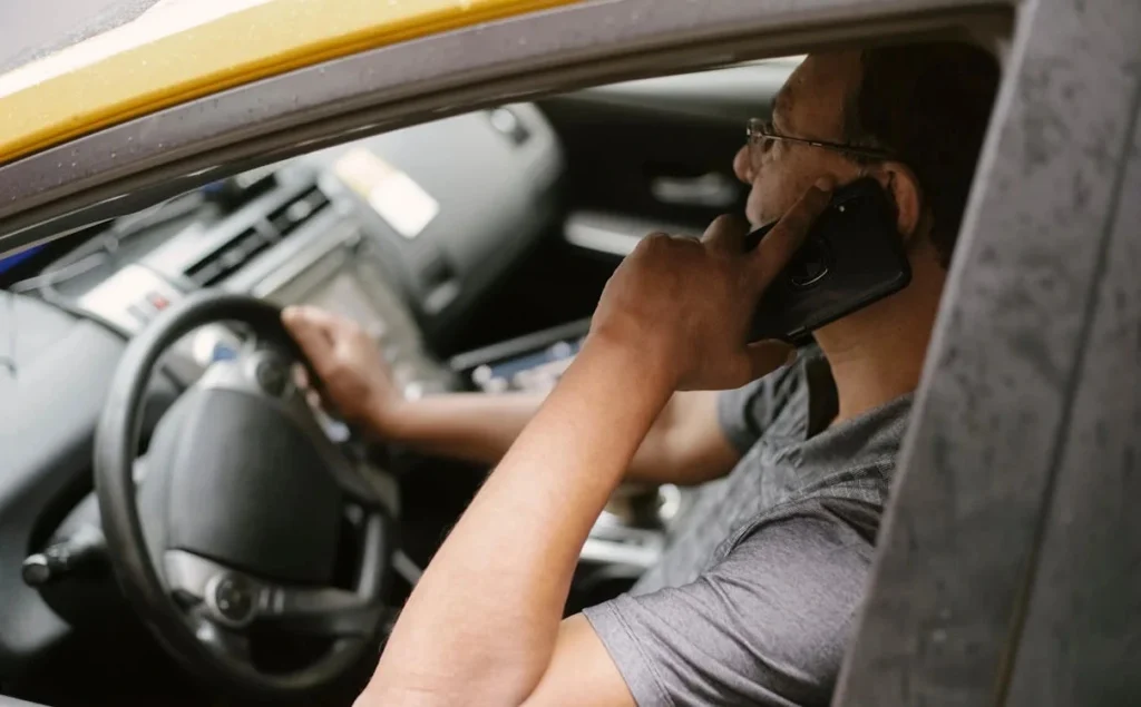 driving with phone
