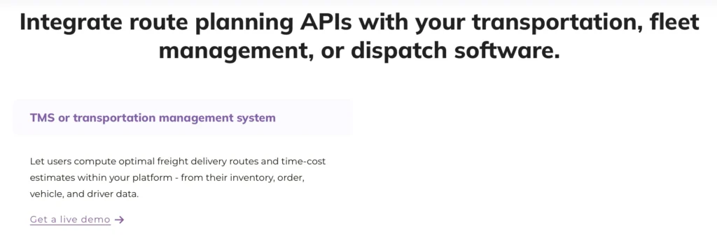 integrate route planning
