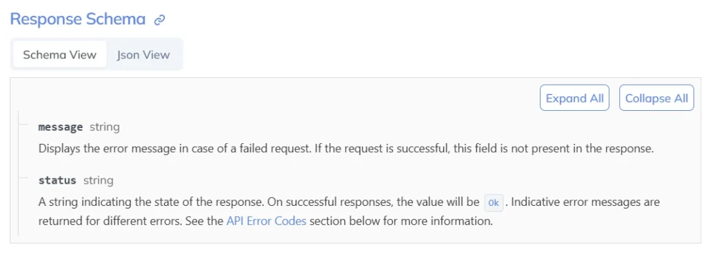 response schema delete monitor list