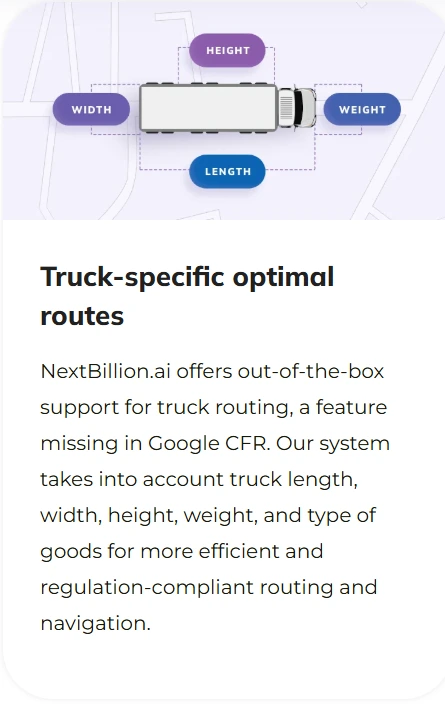 truck specific path