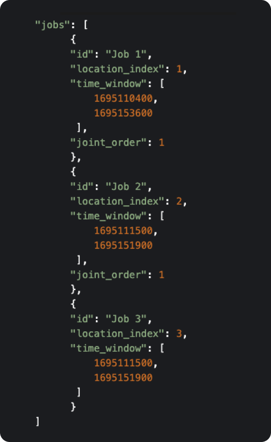 Route Optimization - Joint Orders 