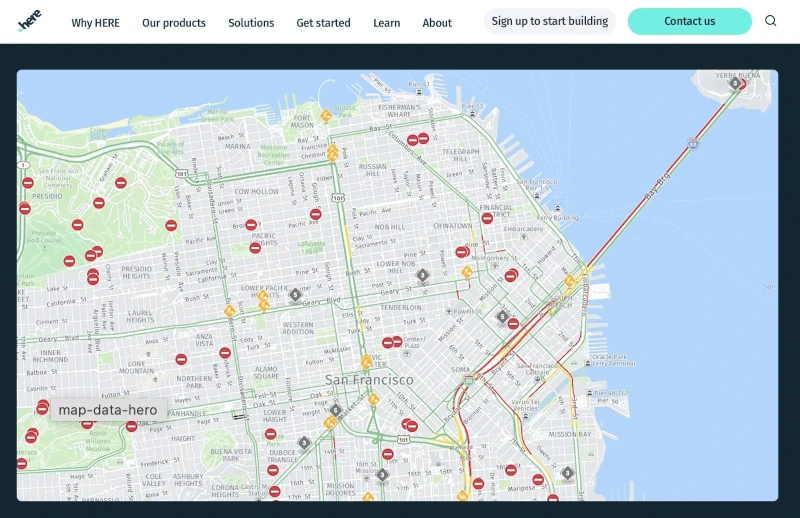 HERE routing api