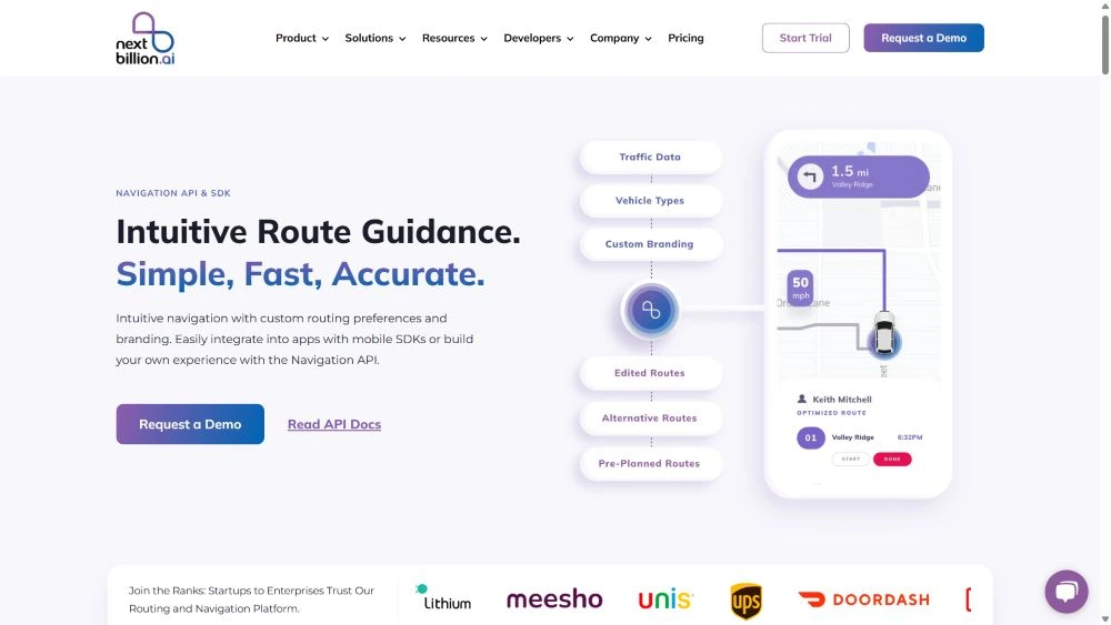 navigation api and sdk by nextbillion