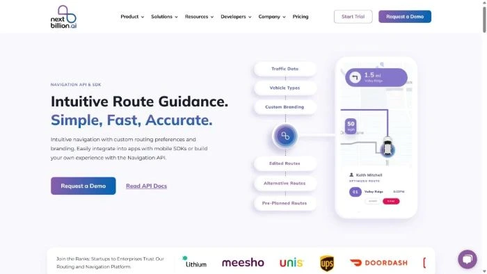 navigation api and sdk by nextbillion