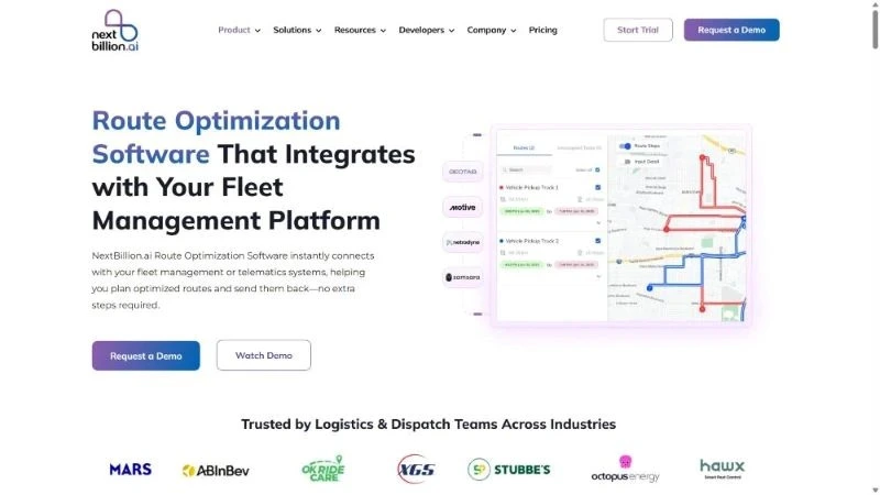 NextBillion route optimization api