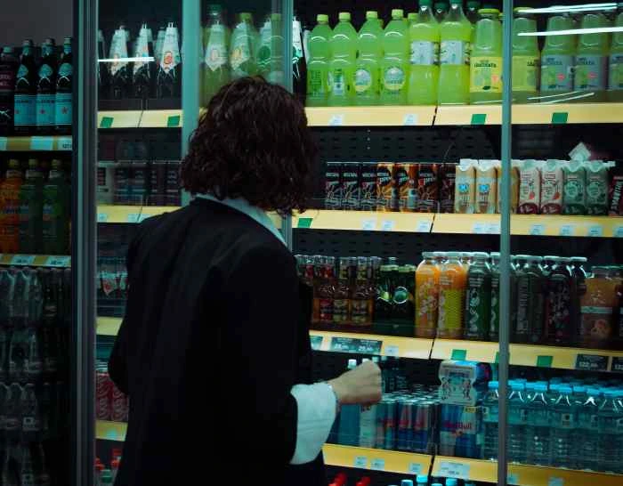 beverage distributor reviewing stock