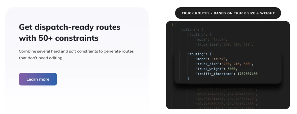 truck compliant routes