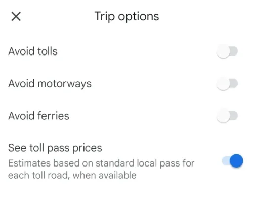 Avoid options